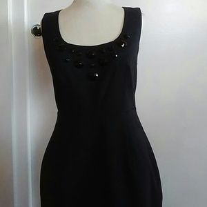 Black Dress with Crystal on front.